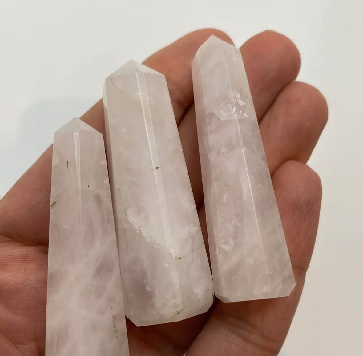 Rose Quartz Small Obelisk Tower