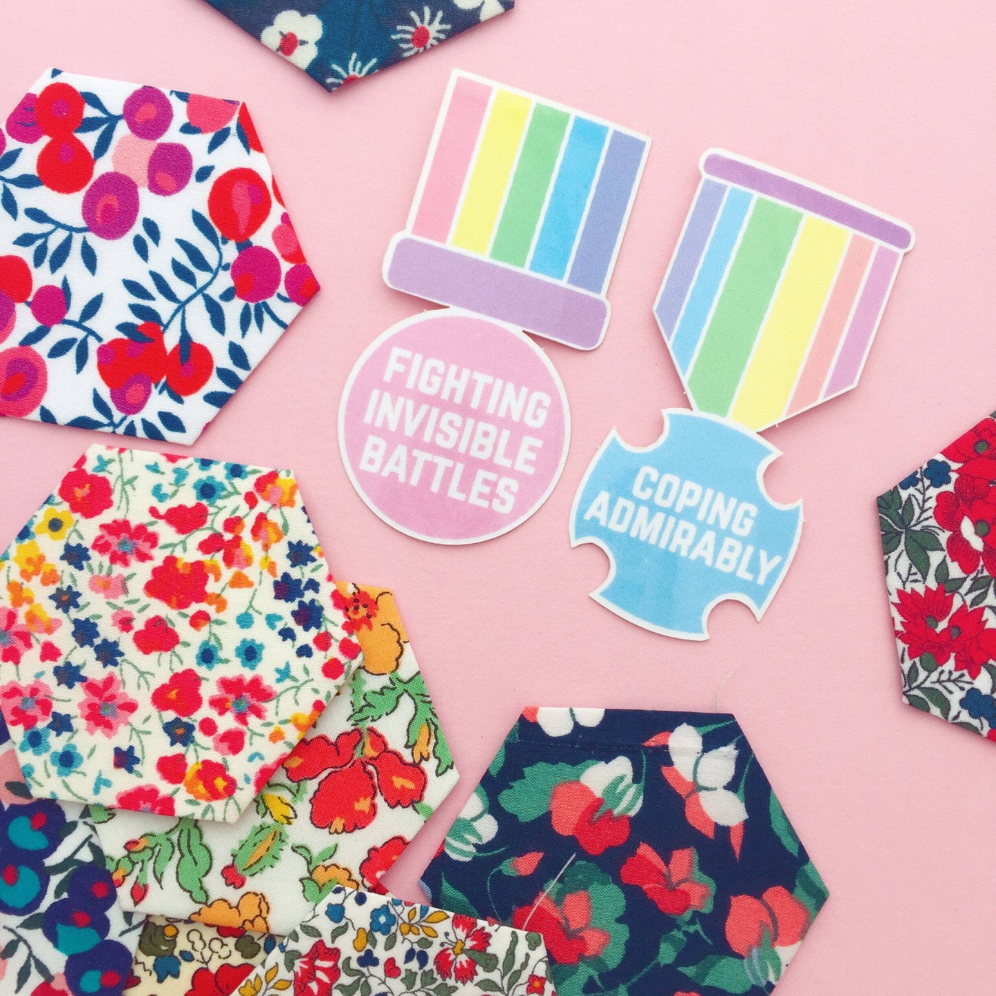 Fighting Invisible Battles Vinyl Sticker