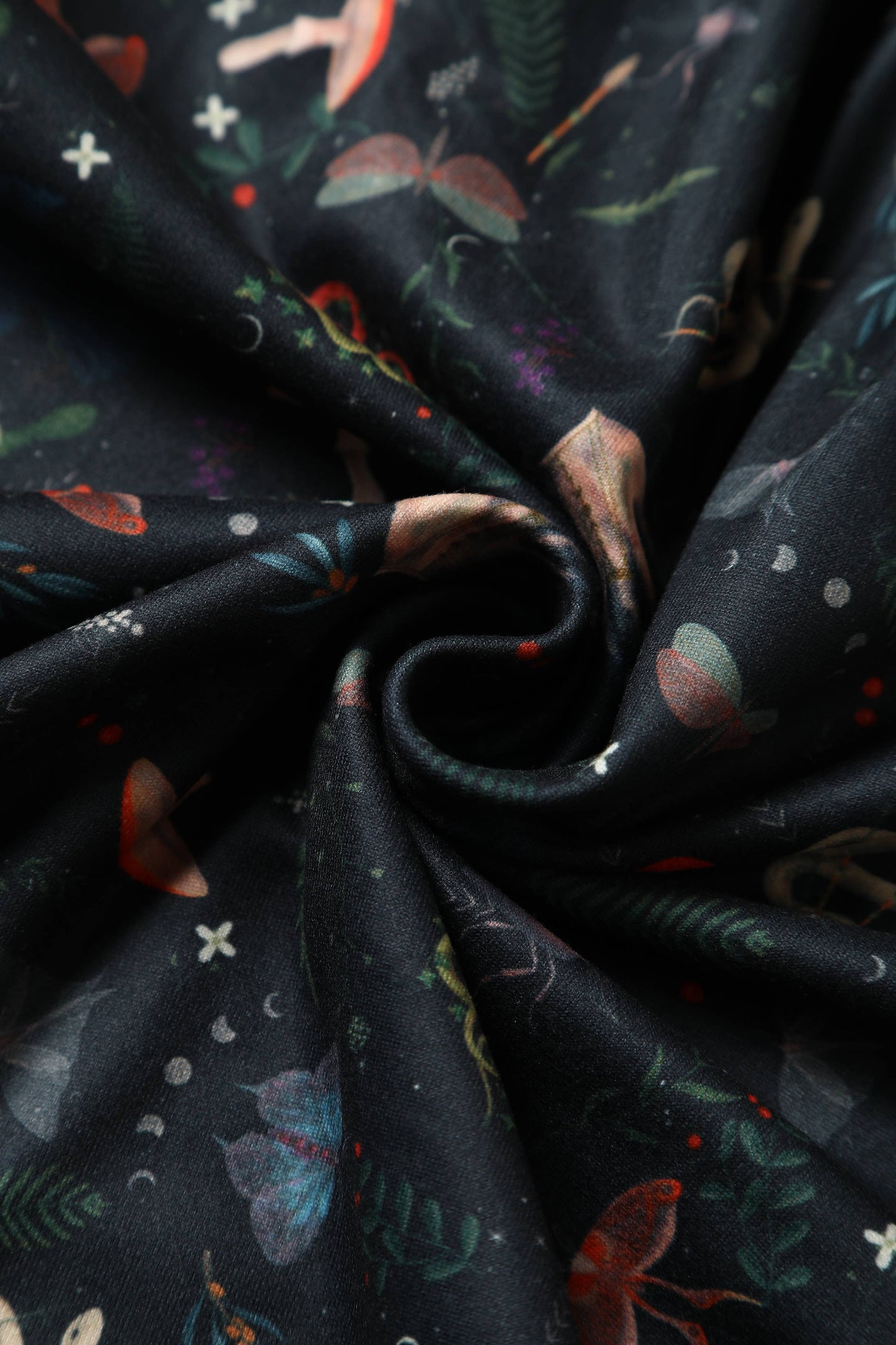 Billie Long Sleeved Dress in Dark Green Mystical Forest