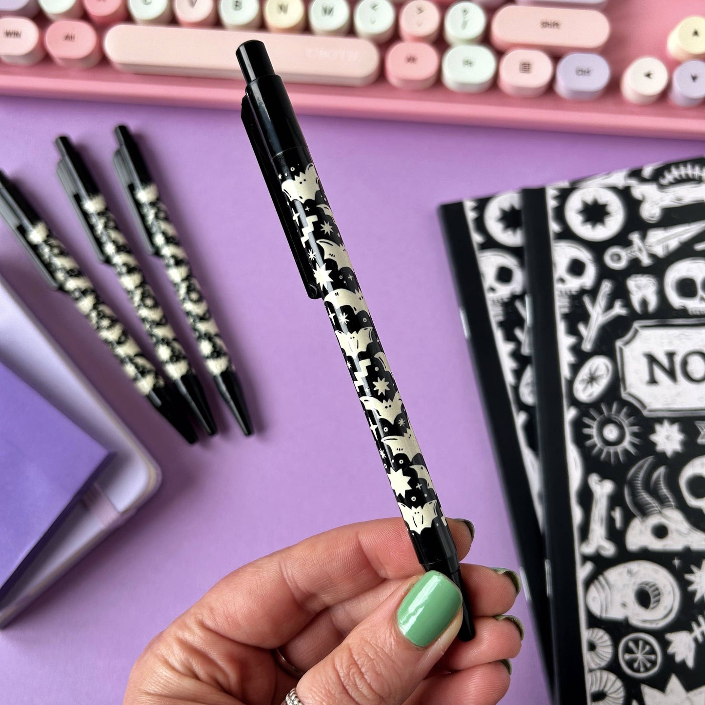 Bat Pattern Pen
