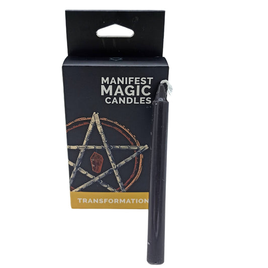 Black Manifest Magic Candles- Transformation (12 pack)