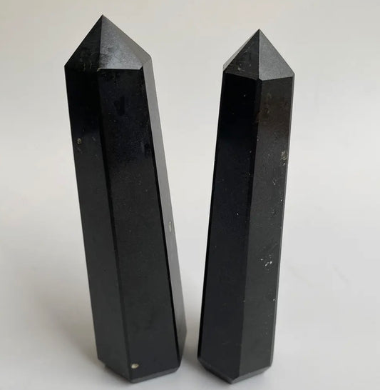 Obelisk Tower, 8-10cm: Black Tourmaline