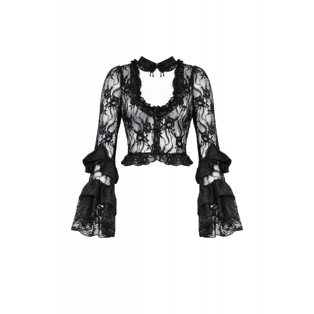 Dark in Love Lace Willow Top