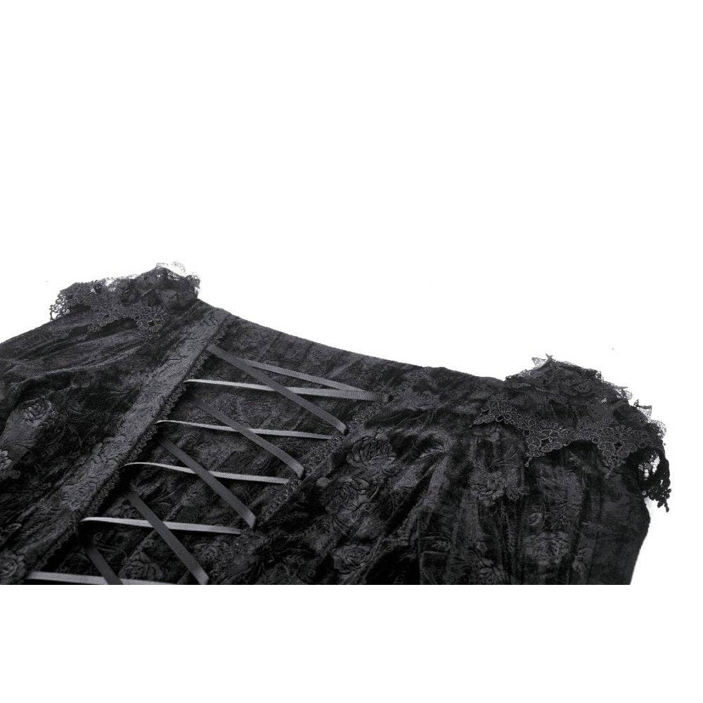 Dark In Love Zathura Off The Shoulder Lace Maxi Dress