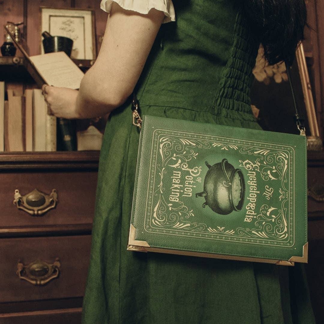 The Encyclopedia of Potion Making Book Handbag Crossbody Purse: Small