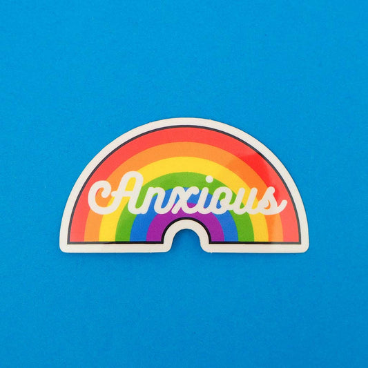 Anxious Vinyl Sticker