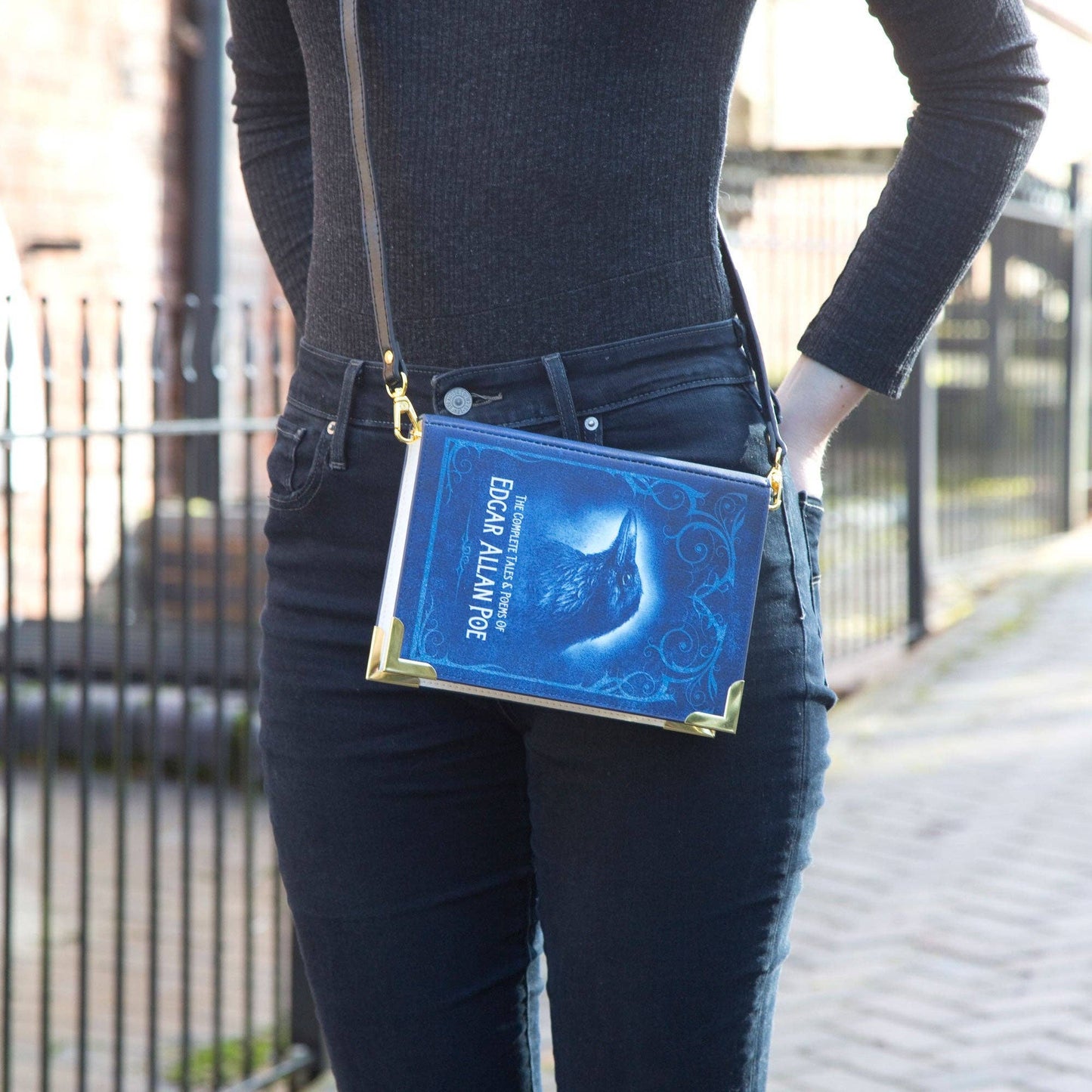 Edgar Allan Poe Book Crossbody Clutch Handbag: Small