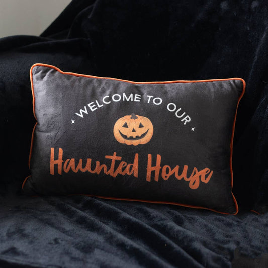 Rectangular Halloween Haunted House Cushion