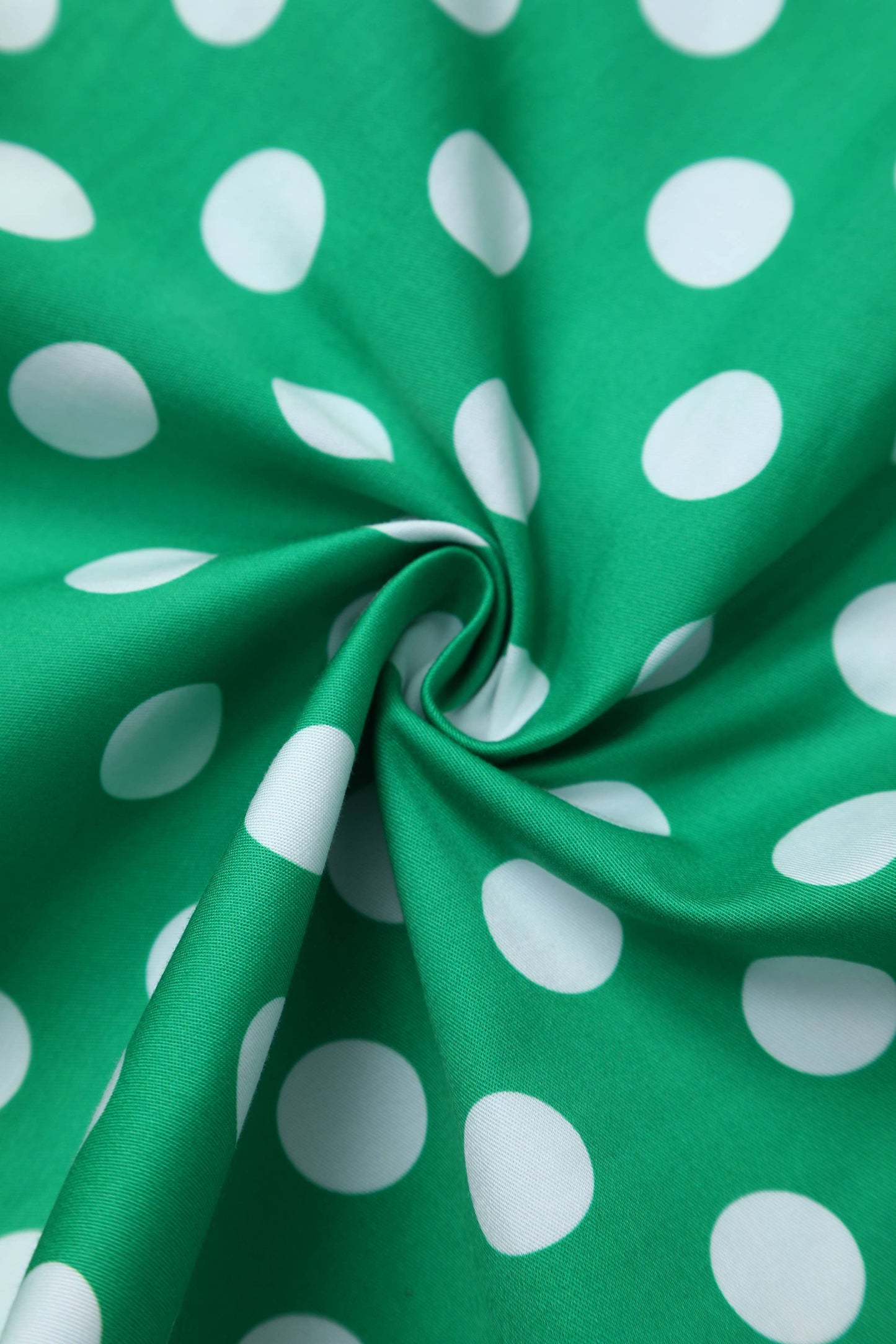 Daisy Green Polka Dot Halter Dress