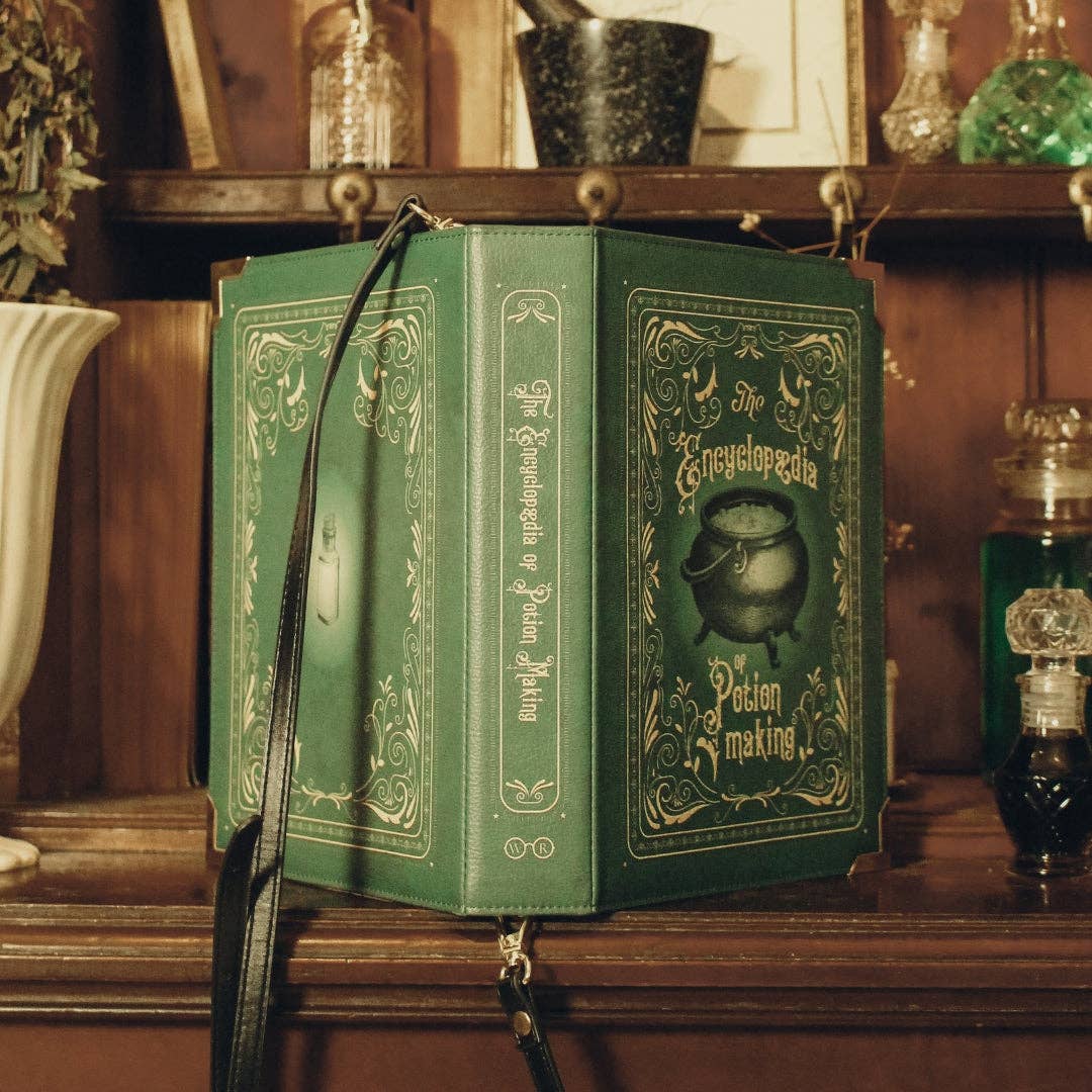 The Encyclopedia of Potion Making Book Handbag Crossbody Purse: Small