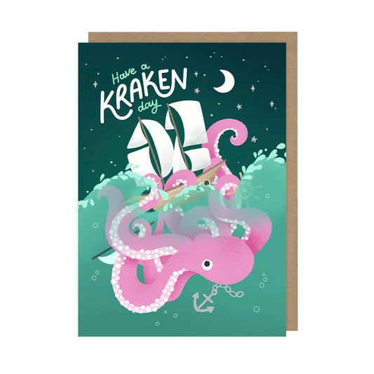 Have A Kraken Day Birthday Card
