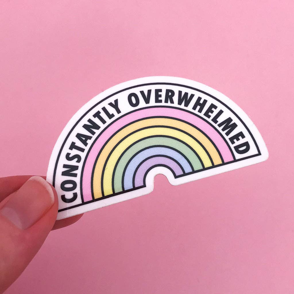 Constantly Overwhelmed Vinyl Sticker