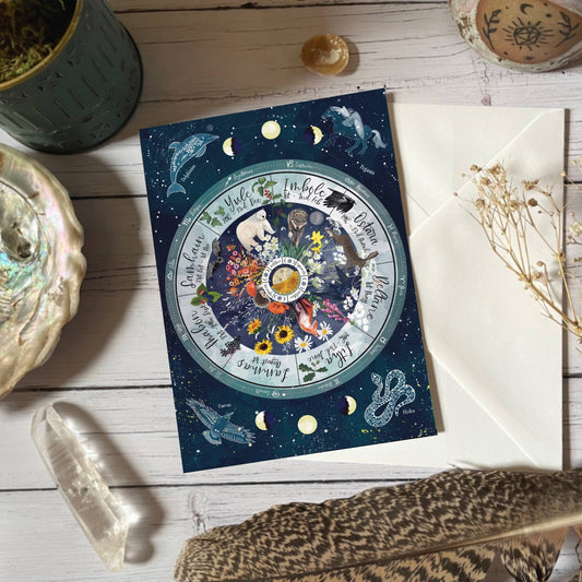 Wheel of the year Greeting Card