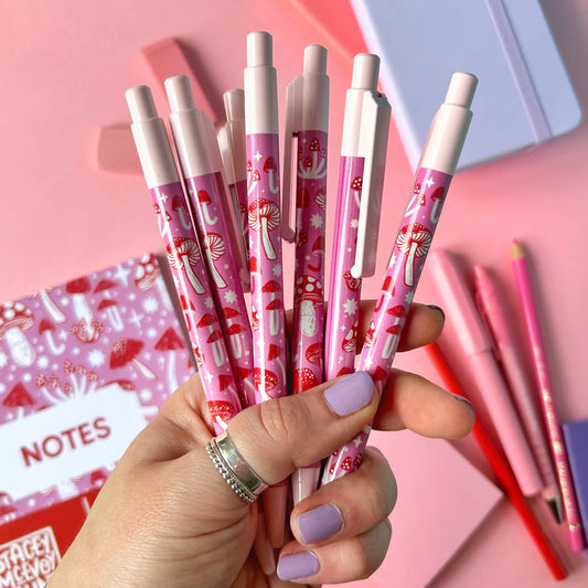 Pink Mushroom Pen