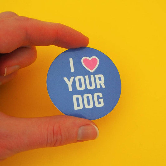 I Love Your Dog Vinyl Sticker