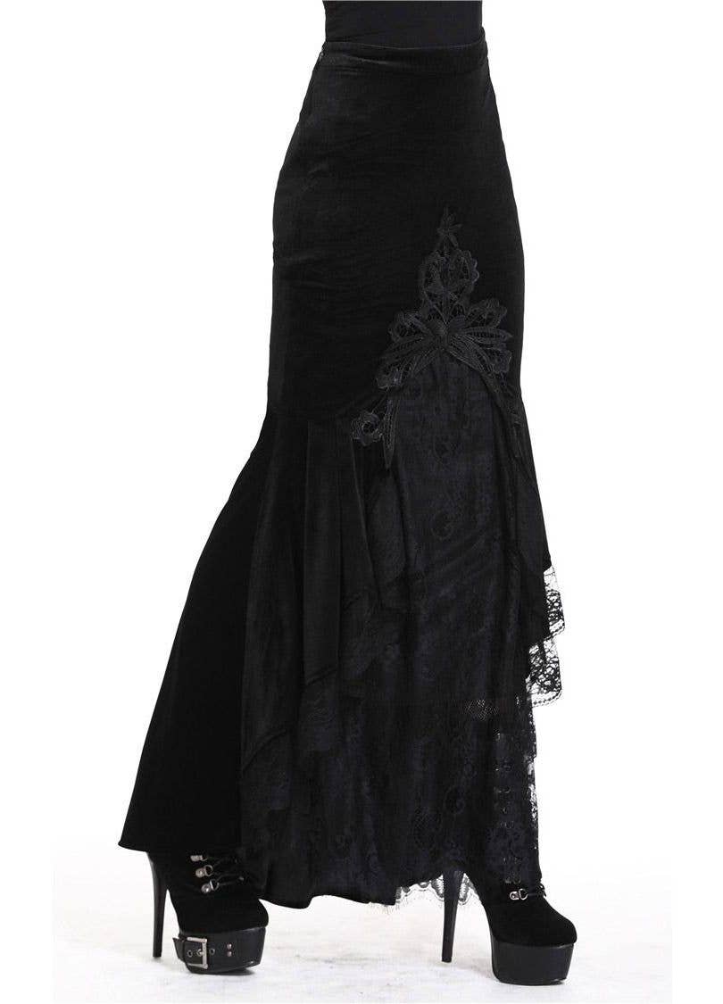 Dark In Love Cordelia Velvet Skirt