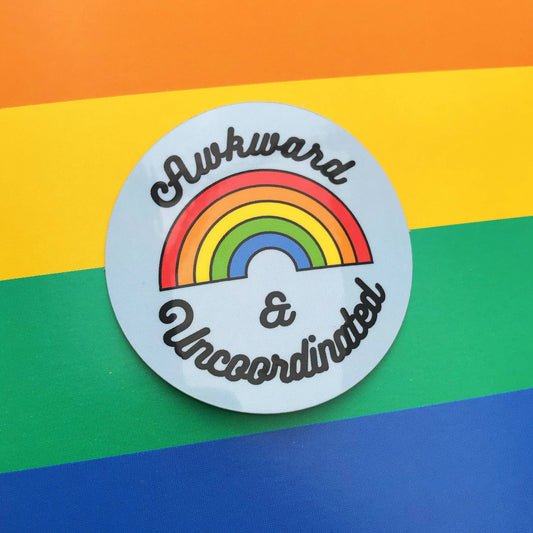 Awkward & Uncoordinated Vinyl Sticker