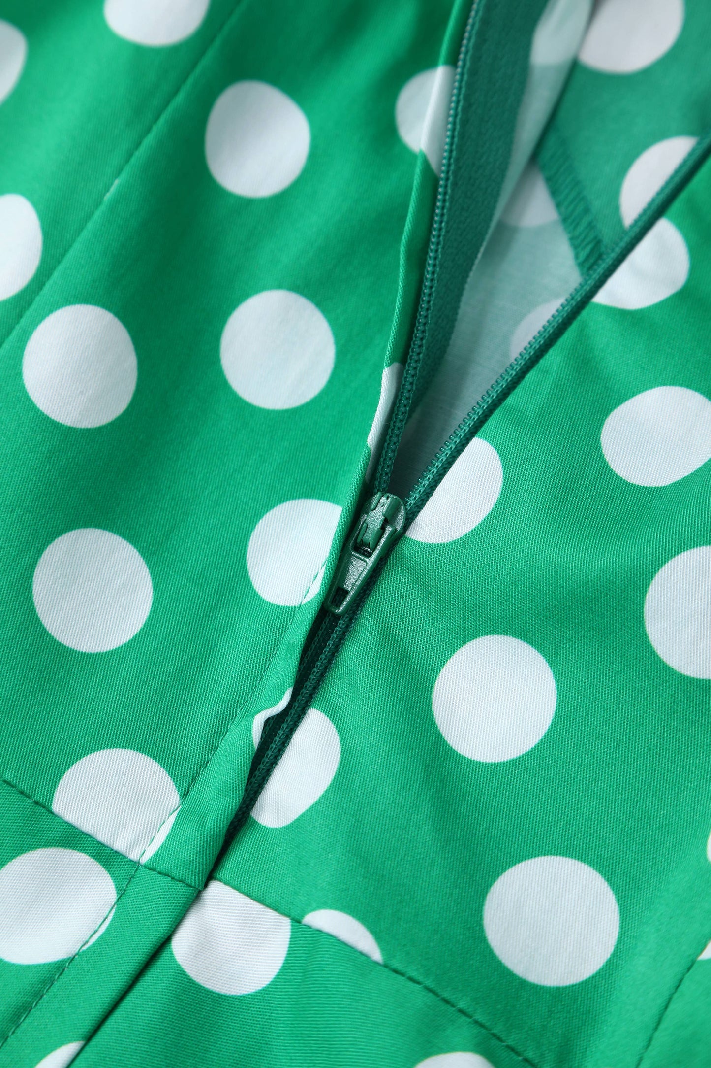 Daisy Green Polka Dot Halter Dress