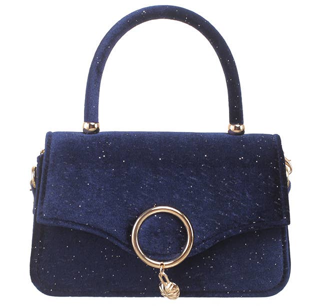 Velvet Stardust Bag Navy