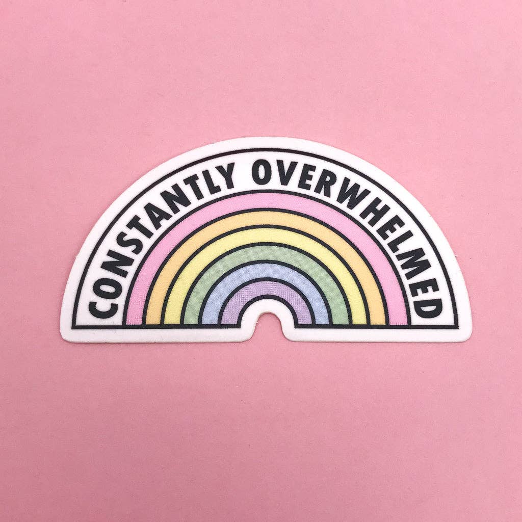 Constantly Overwhelmed Vinyl Sticker