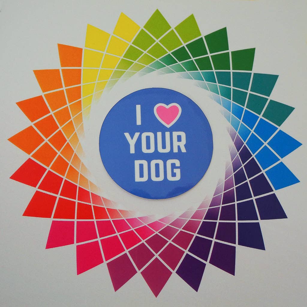 I Love Your Dog Vinyl Sticker