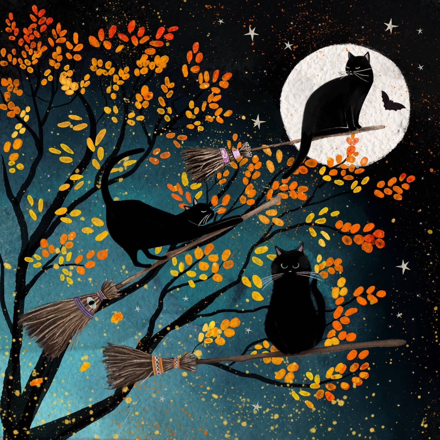 Halloween cats