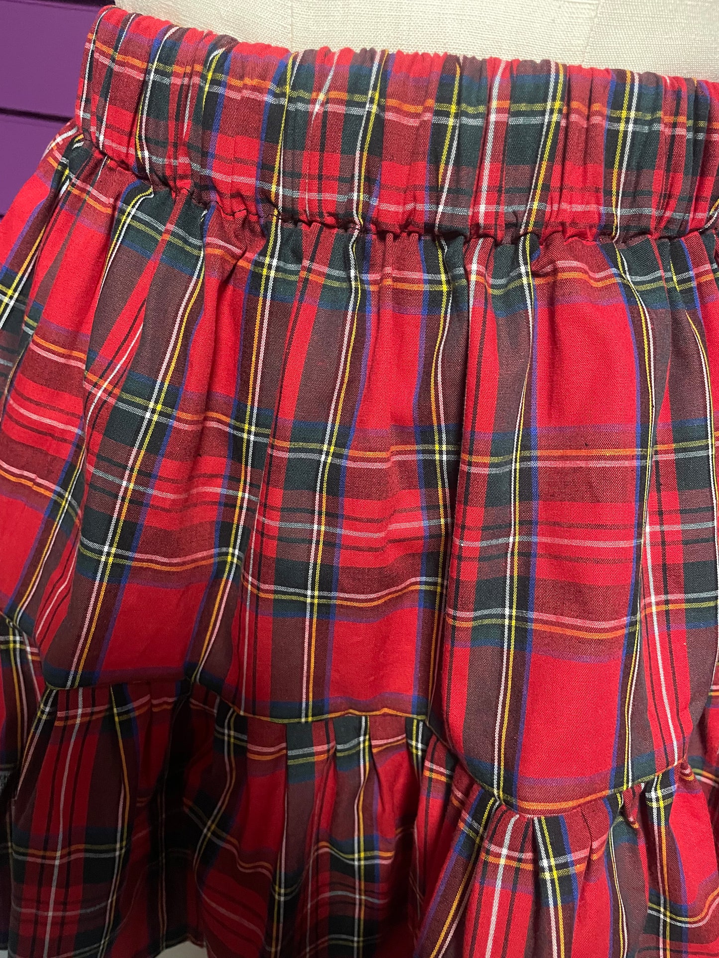 Tartan flared Mini Skirt