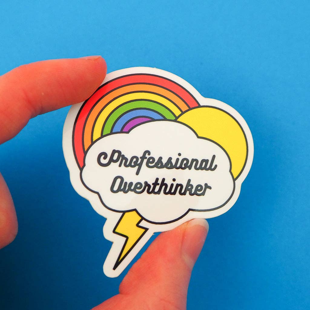 Professional Overthinker Vinyl Sticker
