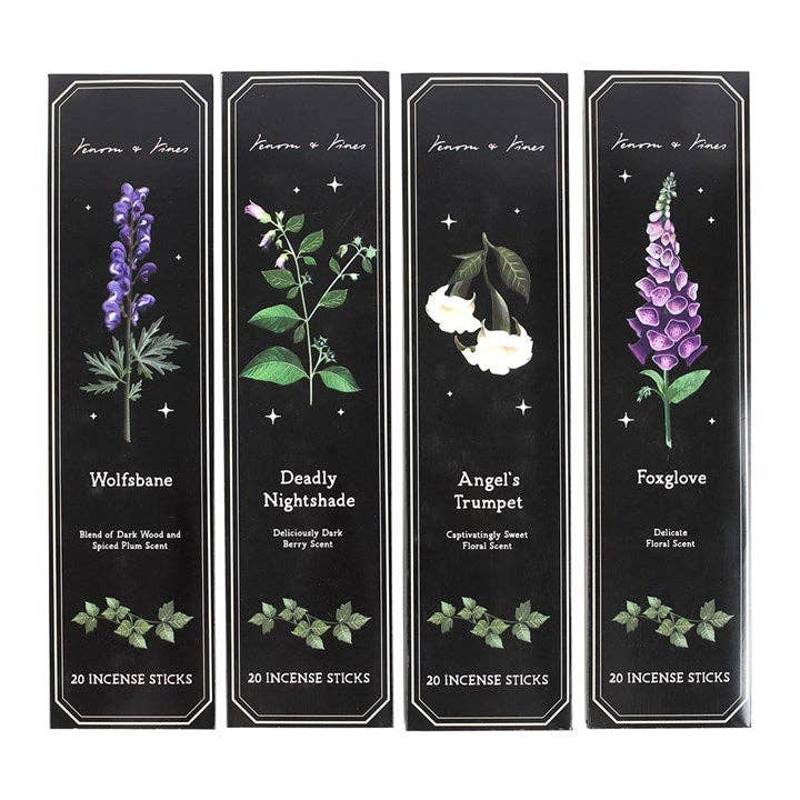 Poisonous Plants Gothic Botanical Incense Stick Collection
