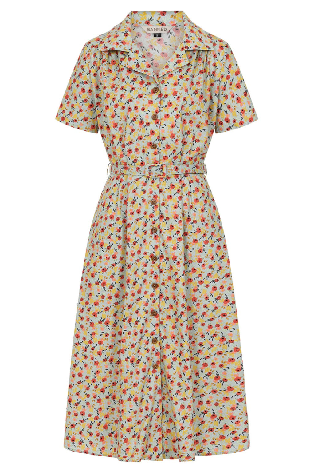 Blooming Button Down Dress