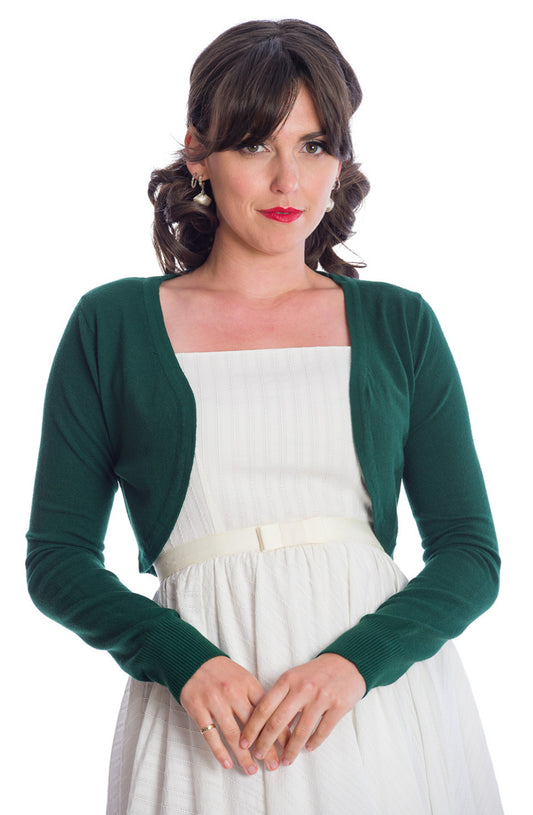 Flickers Bolero Bottle Green