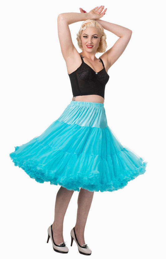 Full Dancing Petticoat Aqua Blue ( New style)