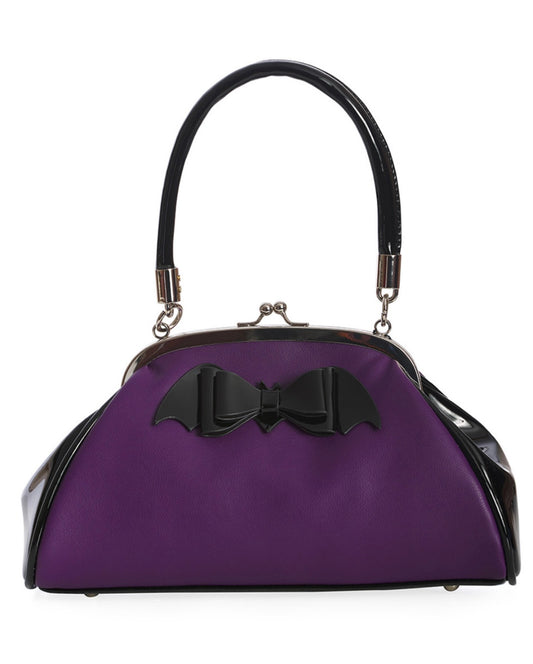 Old Hallows Bat handbag purple