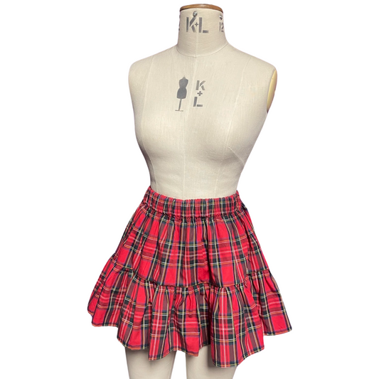 Tartan flared Mini Skirt