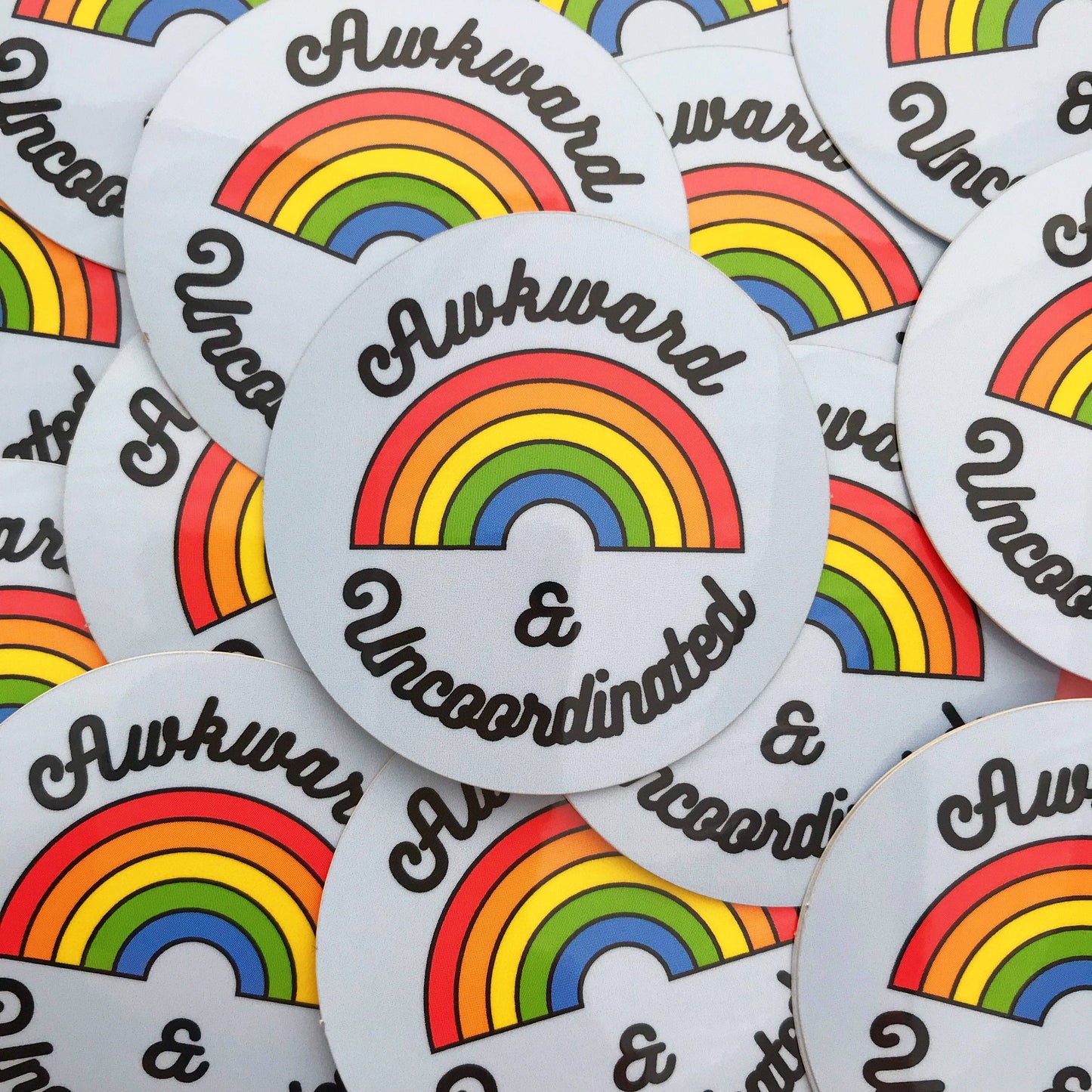 Awkward & Uncoordinated Vinyl Sticker