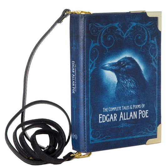 Edgar Allan Poe Book Crossbody Clutch Handbag: Small