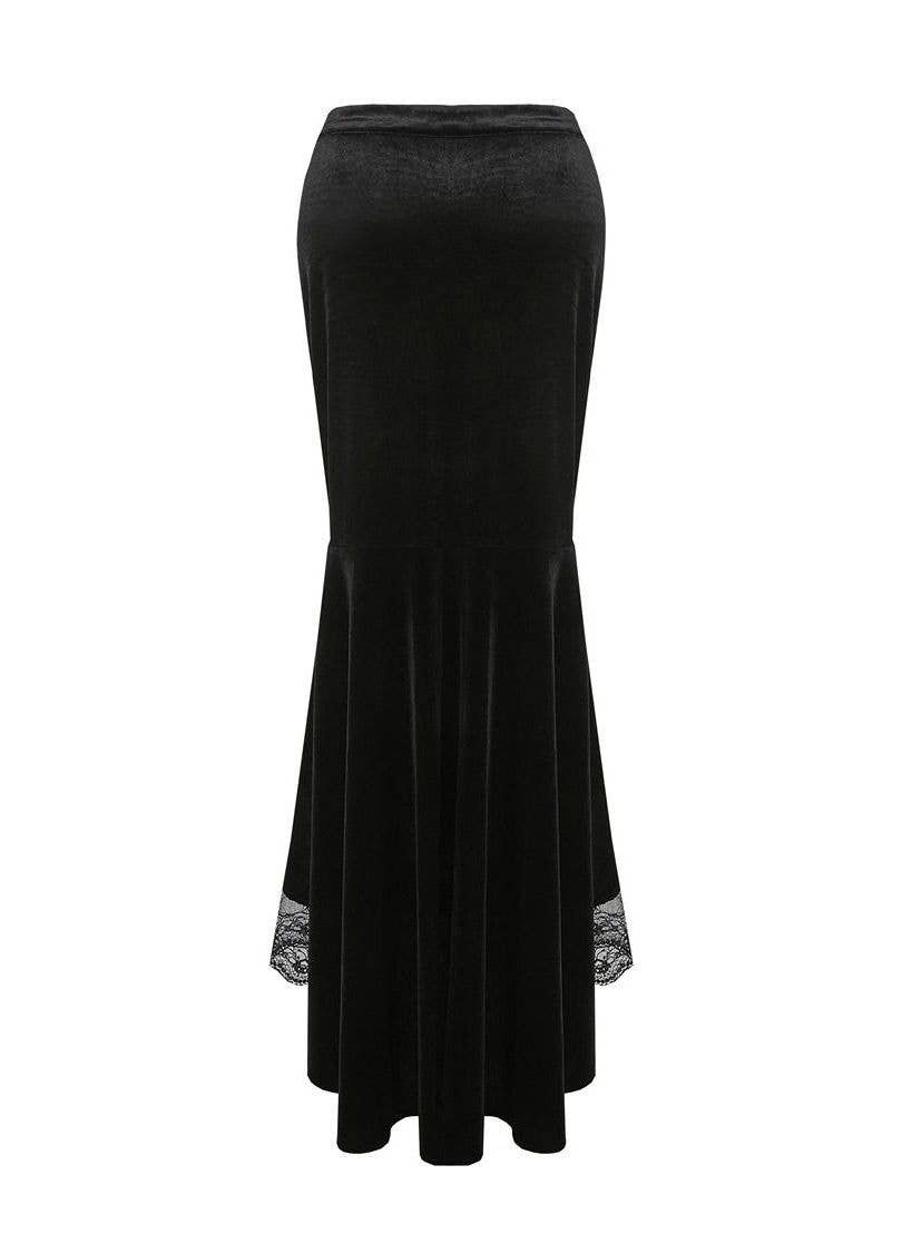 Dark In Love Cordelia Velvet Skirt