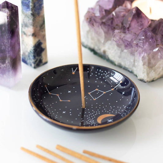Star Constellation Ceramic Incense Holder Plate