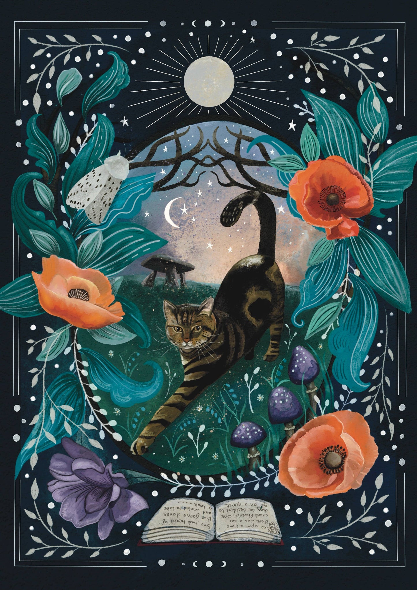 Cat tales Greeting Card