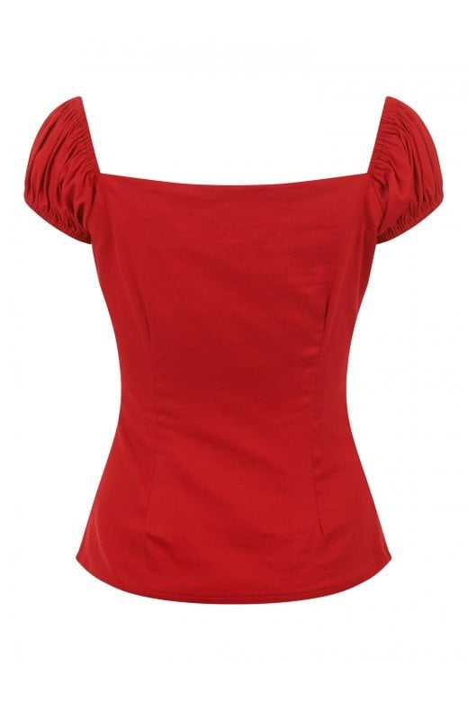Dolores classic Gypsy Top Red