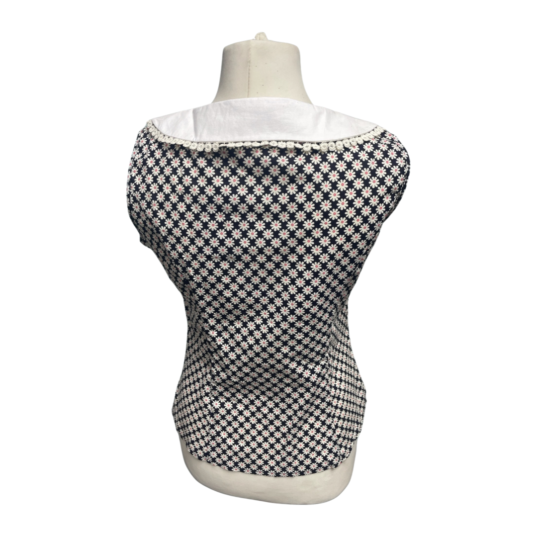 1960s Ditsy Daisy Blouse
