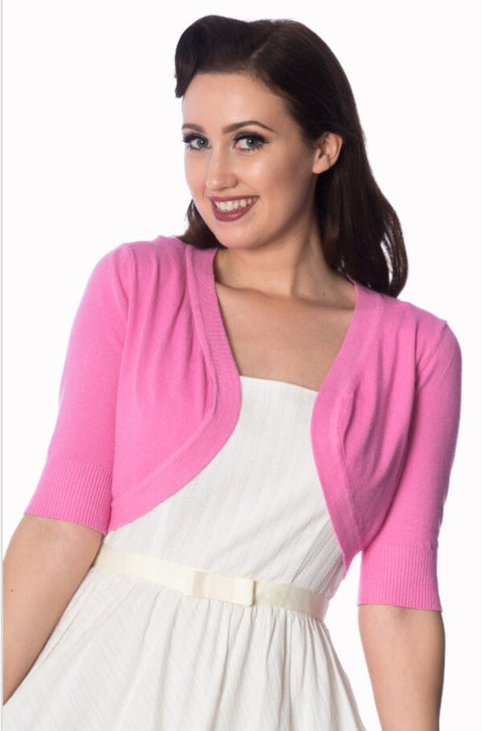 Hudson Short Sleeve Bolero Candy Pink