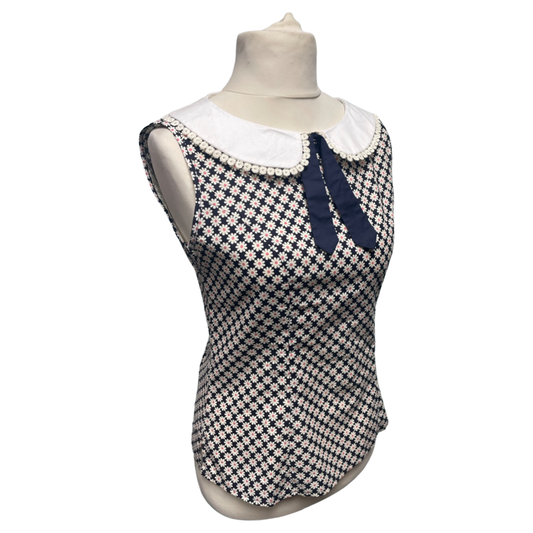 1960s Ditsy Daisy Blouse