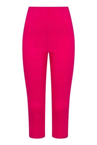 Tina Rockabilly Capri Trousers Hot Pink