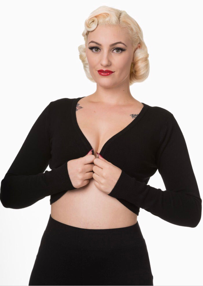 Flickers Long Sleeve Bolero Black (New Style)