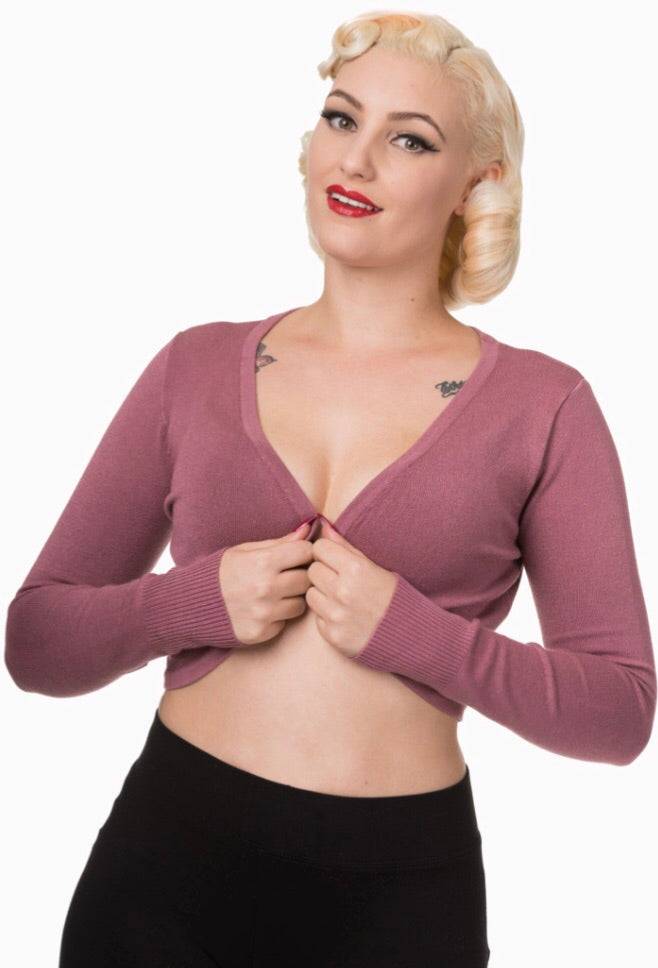 Flickers Long Sleeve Bolero Dusty Rose