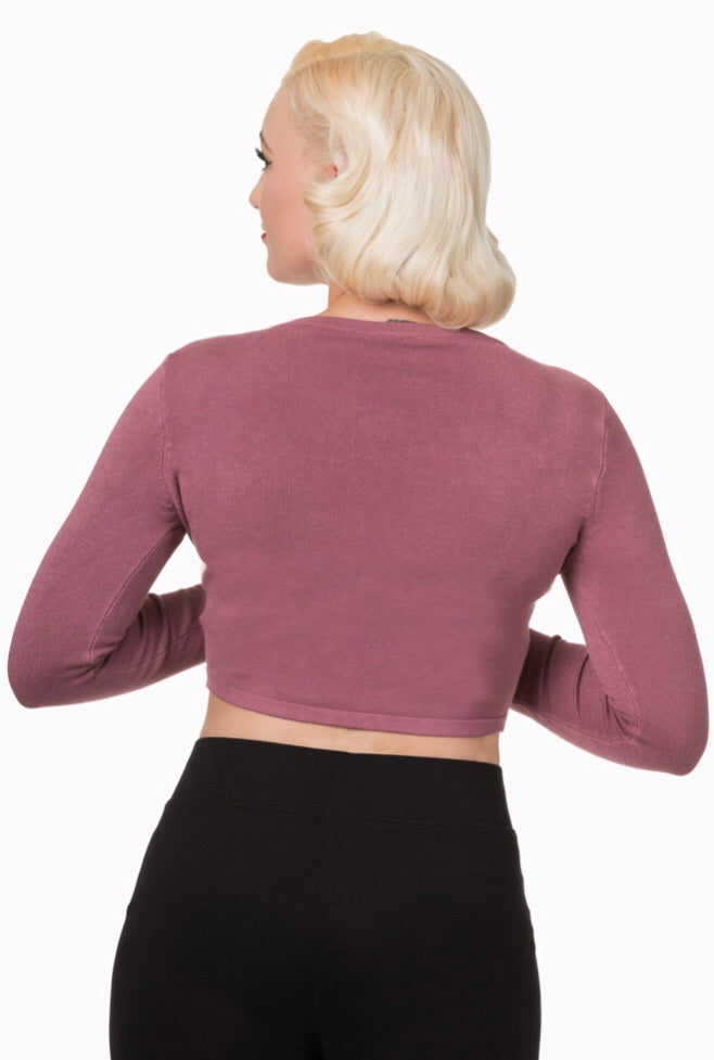 Flickers Long Sleeve Bolero Dusty Rose