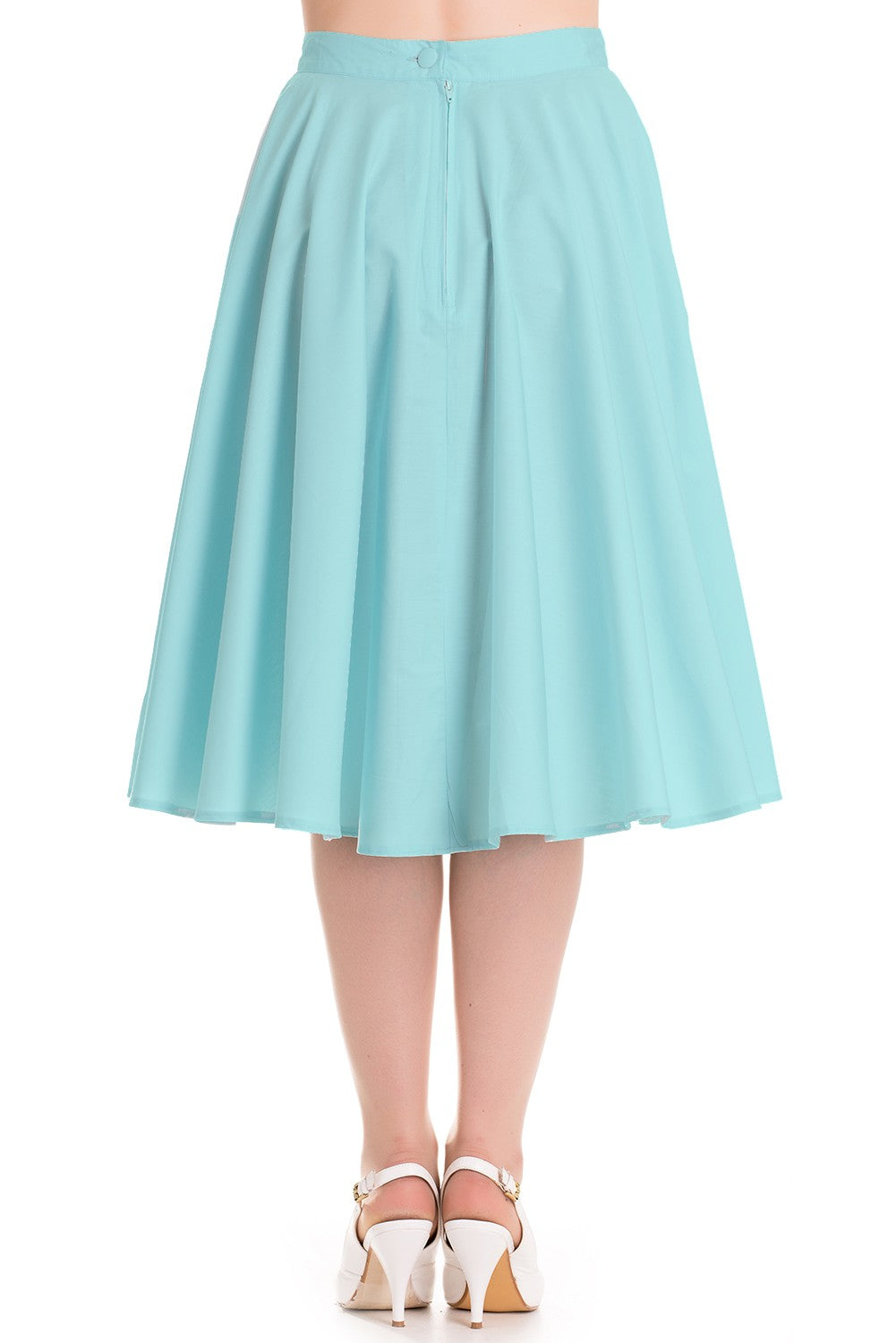 Paula Full Circle 50s Skirt Aqua