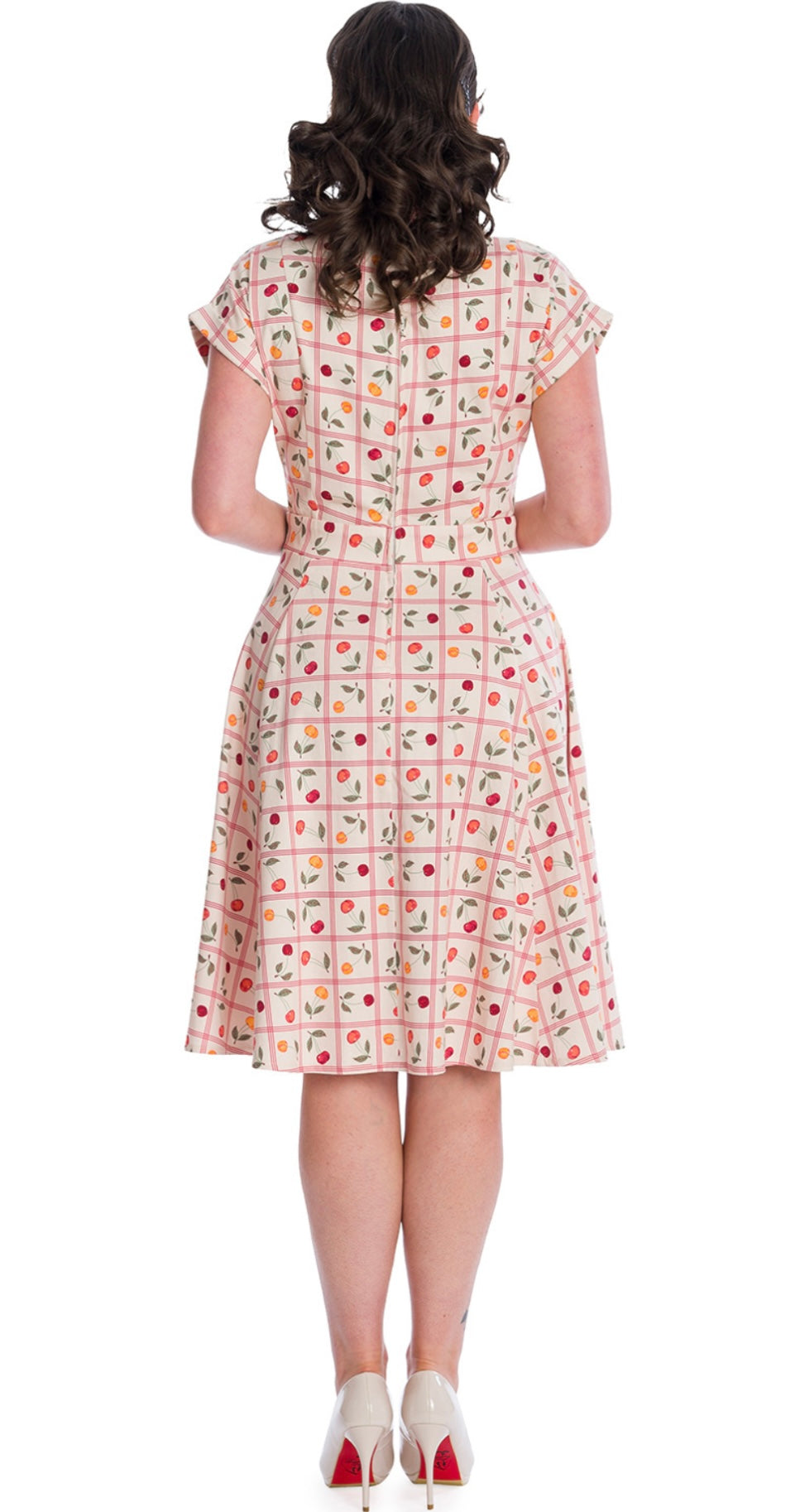 Country Cherry Collared Dress