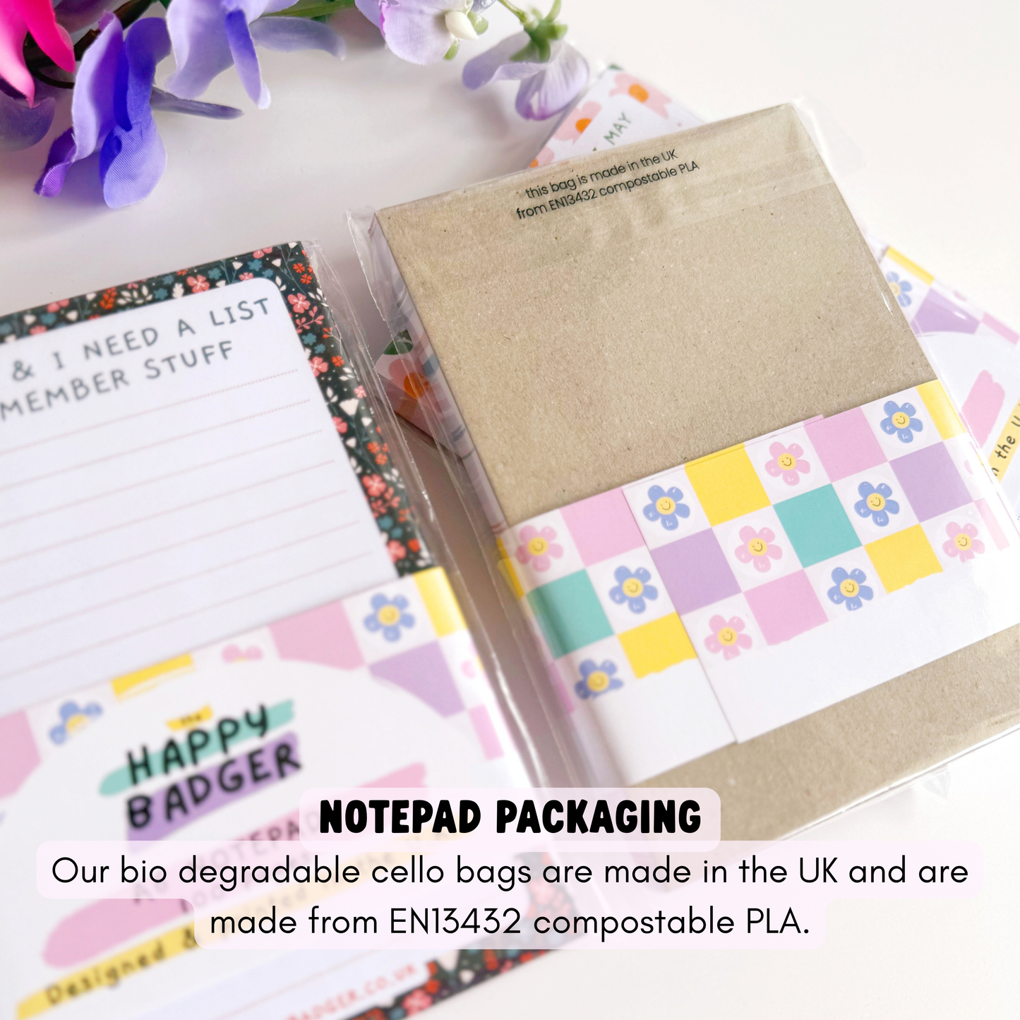 A6 Floral Lined Notepad | 100 Page Notepad | List Making